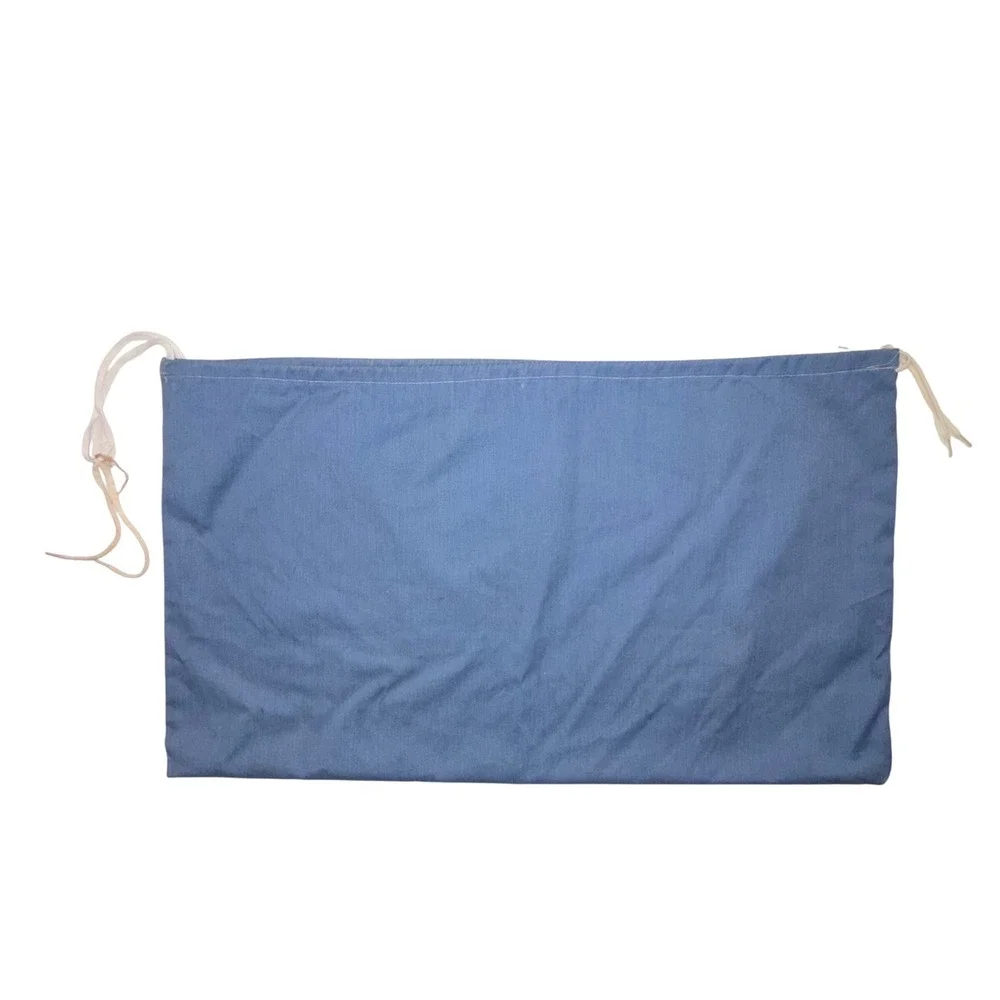 Vintage 1977 Nancy Lloyd Tiger Graphic Laundry Bag Blue Drawstring Storage Large